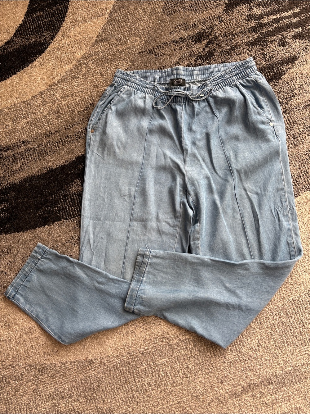 Jones New York Signature Relaxed Drawstring Lyocell Pants Size S